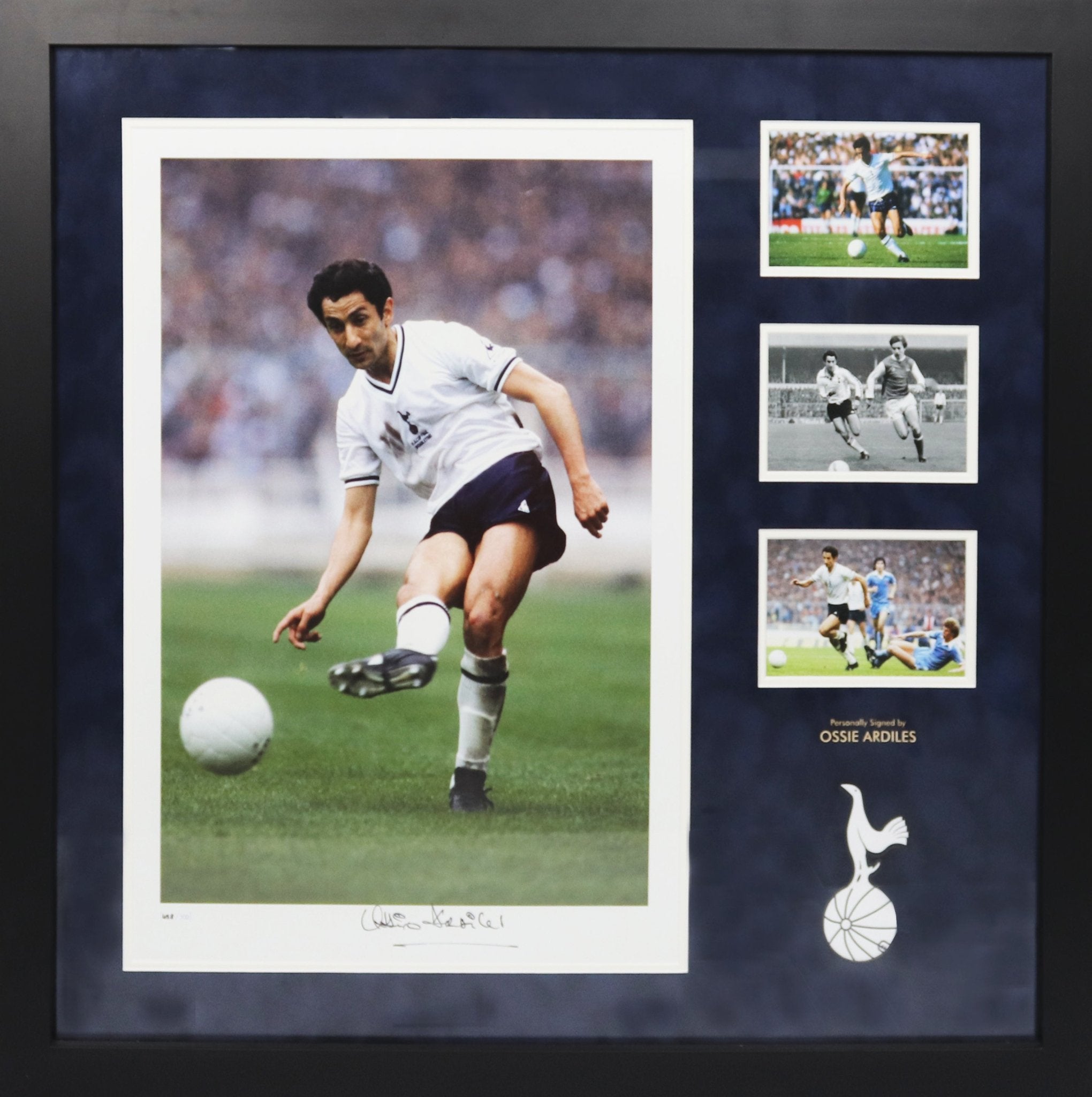 Ossie Ardiles Signed Photo Framed Display - Memorabilia Framers Shop